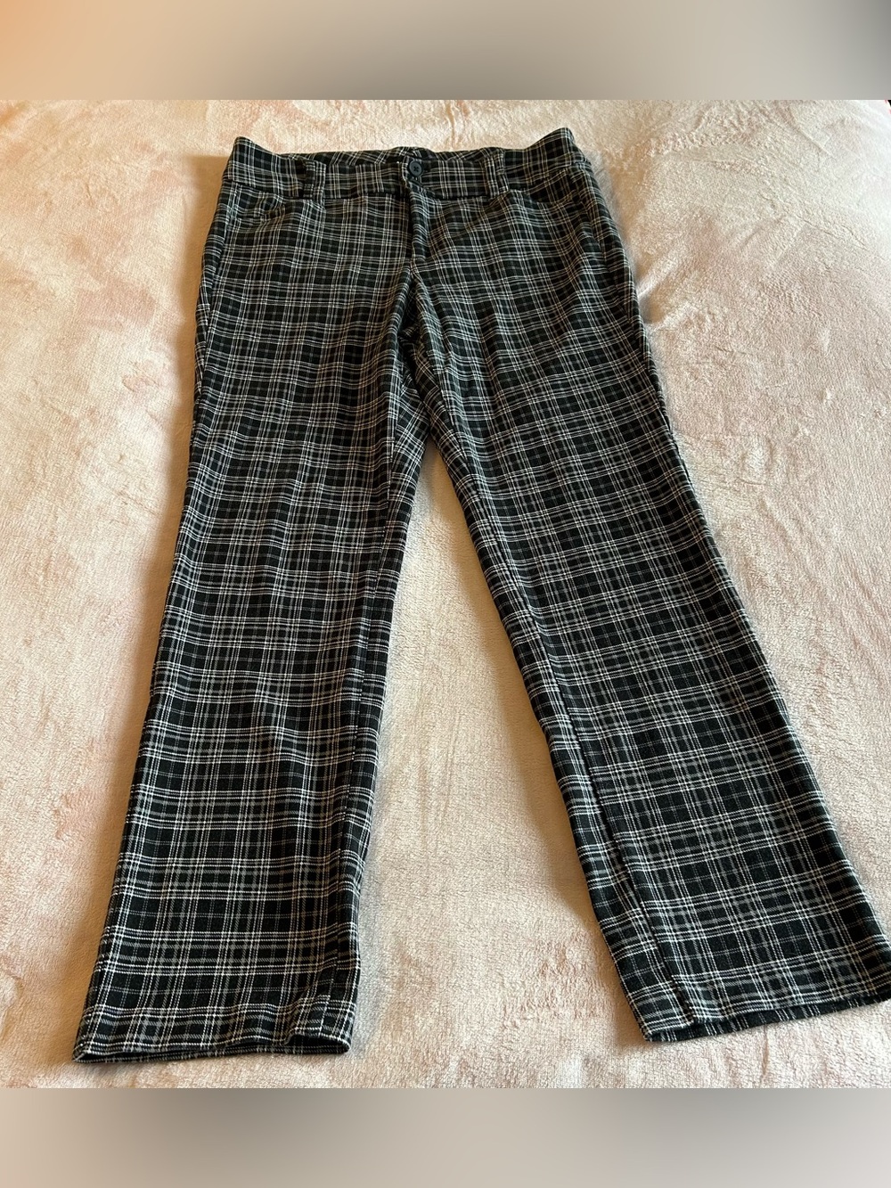 Studio by Torrid trouser straight ponte black white lavender stretch pants 16R
